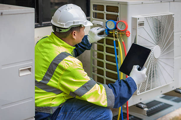 Professional Air Duct Cleaning technician working in Zieglerville, PA